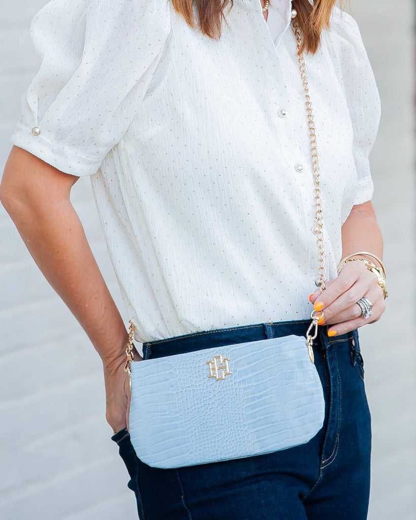Livi Crossbody Baby Blue EC: Default - The Edit LLC