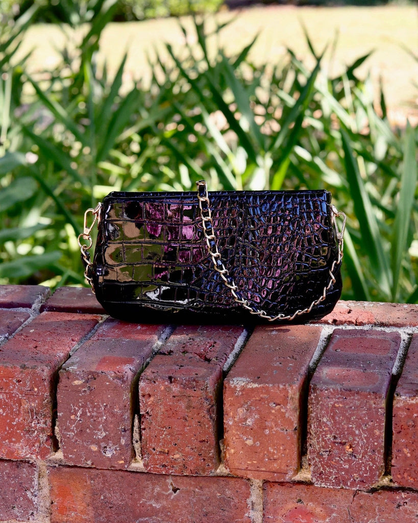 Livi Crossbody Black Patent EC: Default - The Edit LLC