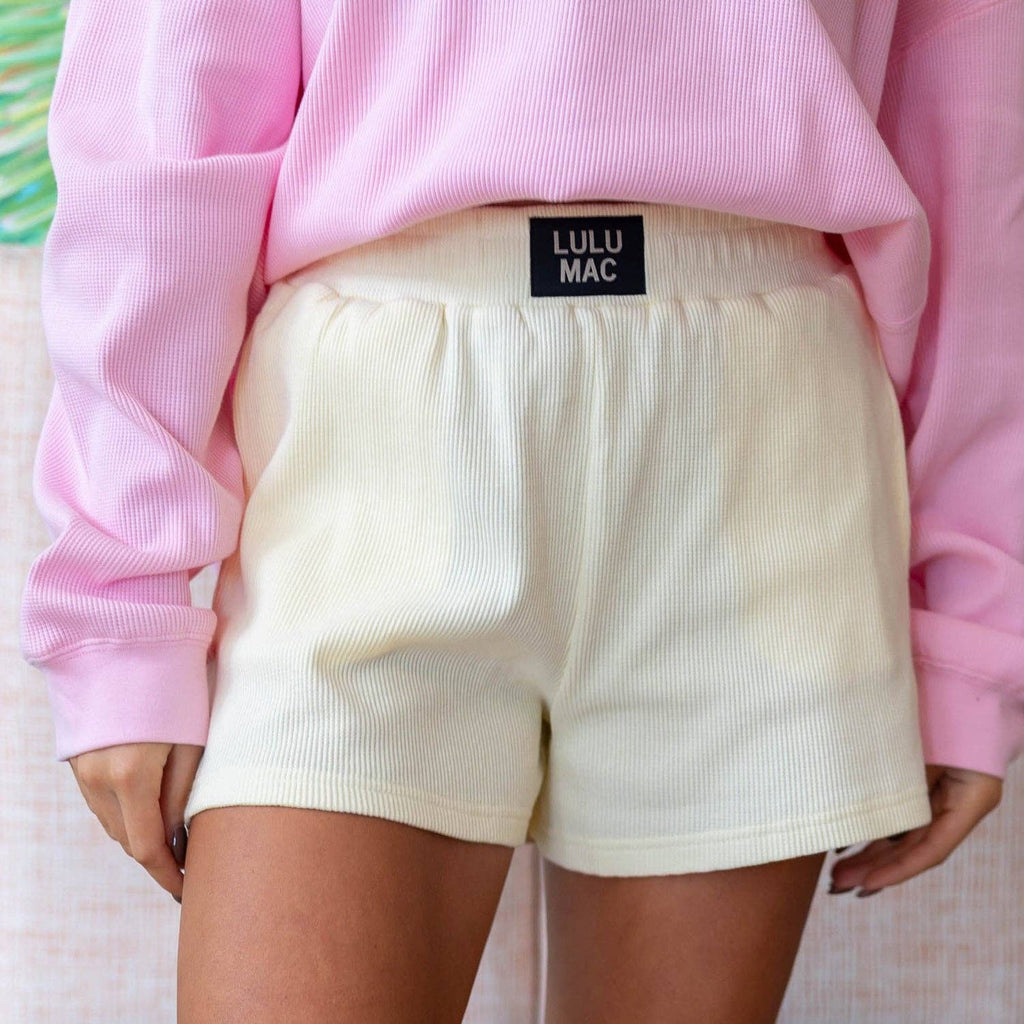 LM - WAFFLE SHORT - BUTTER: BUTTER / Small - The Edit LLC