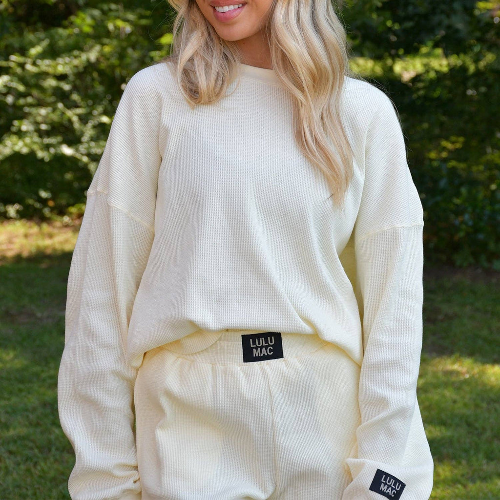 LM - WAFFLE TOP - BUTTER: BUTTER / Small - The Edit LLC