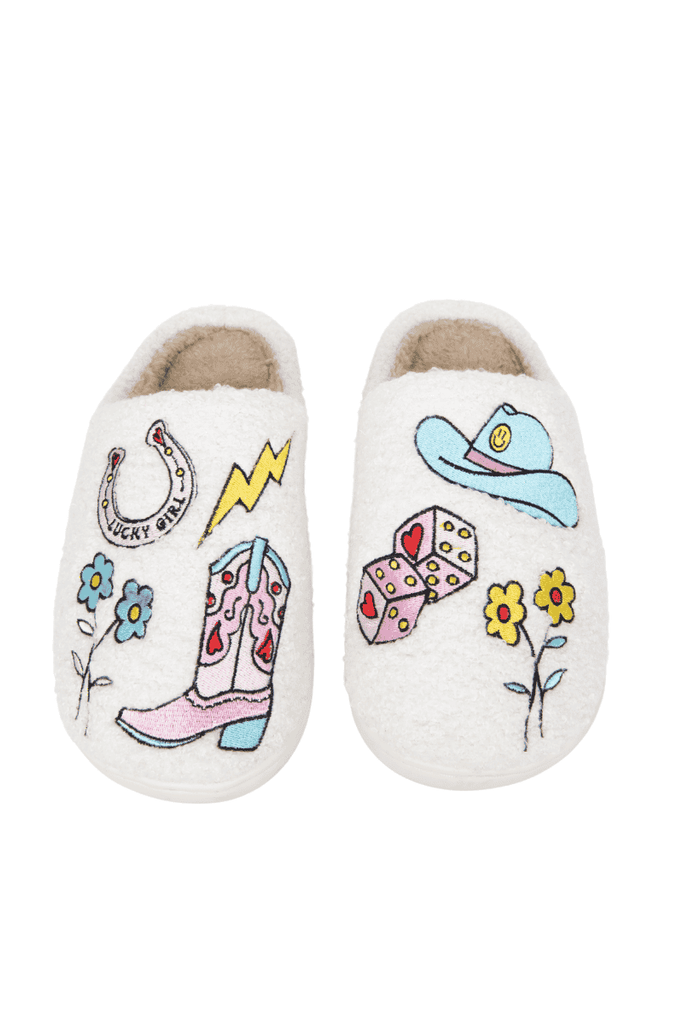 Lucky Cowgirl Icons Wholesale Cozy Slippers - The Edit LLC