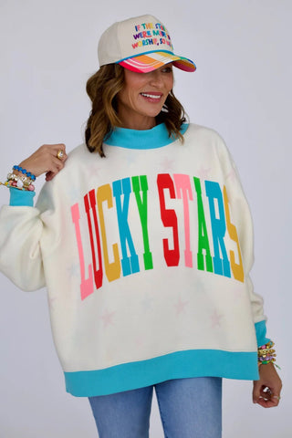 Lucky Stars Reversible Mock Neck - The Edit LLC