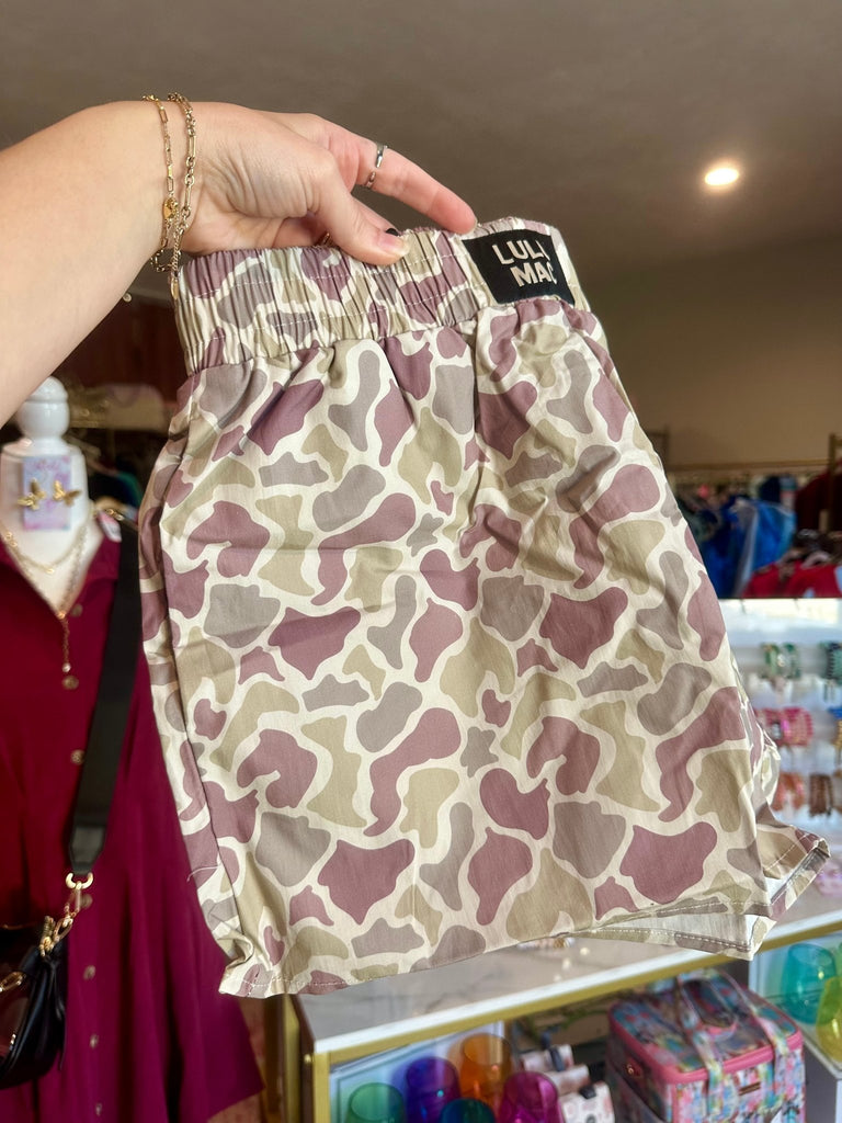 Lulu Mac Camo Boxer Shorts - The Edit LLC