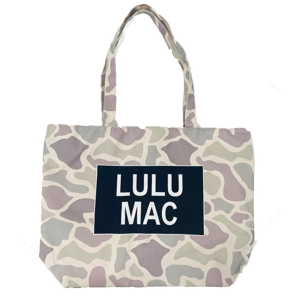 Lulu Mac Canvas Tote - Light Camo - The Edit LLC
