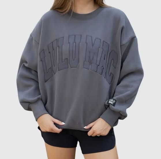 LULU MAC Dark Grey Sweatshirt - The Edit LLC