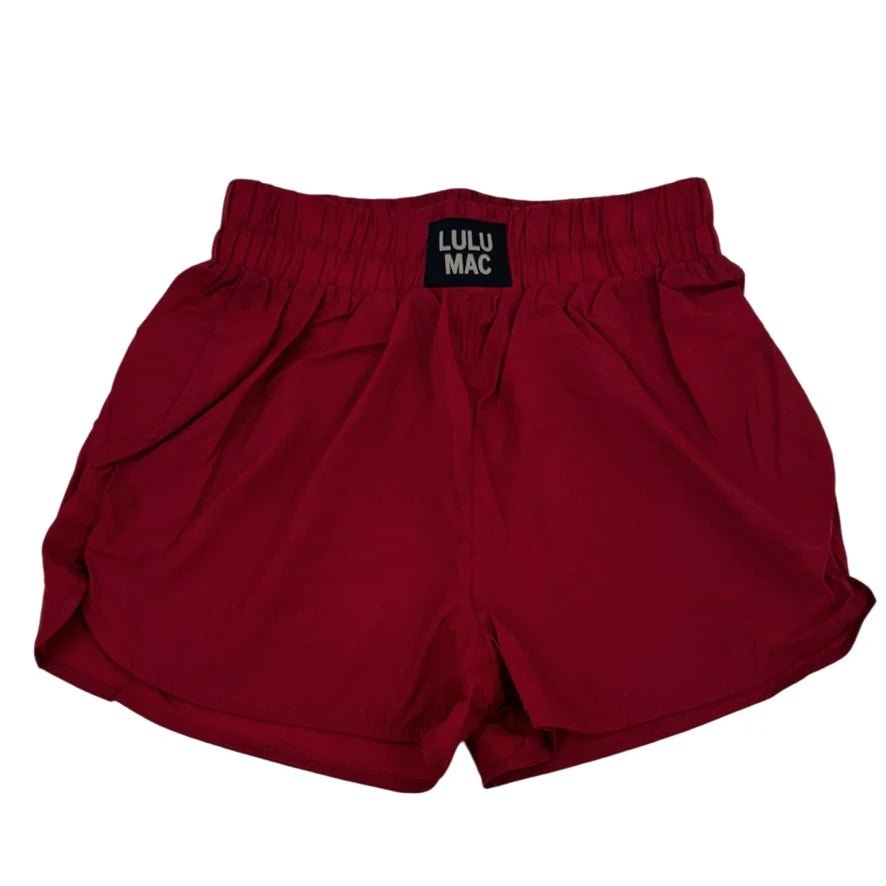 LULU MAC Maroon Shorts - The Edit LLC