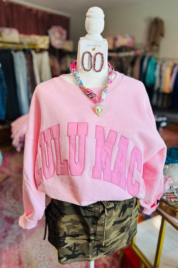 LULU MAC Pink Sweatshirt - The Edit LLC
