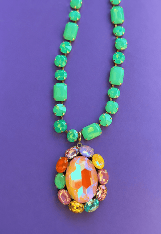 Lux Mint Variety Stone Necklace - Treasure Stone - The Edit LLC