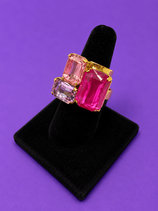 LUXE Gem Cluster Ring - The Edit LLC
