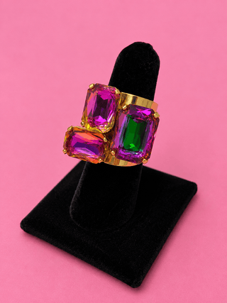 LUXE Gem Cluster Ring - The Edit LLC