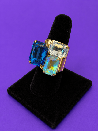 LUXE Gem Cluster Ring - The Edit LLC