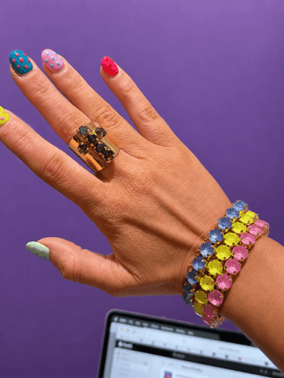 LUXE Gem Cross Ring - The Edit LLC