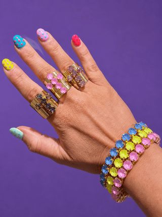 LUXE Gem Cross Ring - The Edit LLC