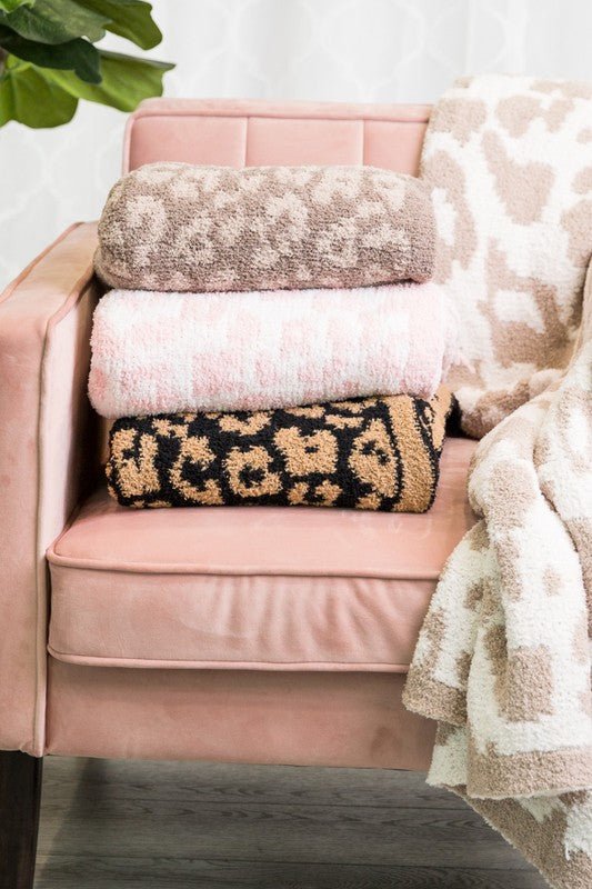 Luxe Super Soft Leopard Animal Print Comfy Blanket - The Edit LLC