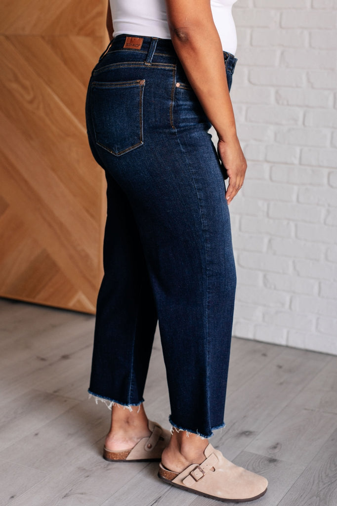 Madeline High Rise Cropped Wide Leg Jeans - The Edit LLC