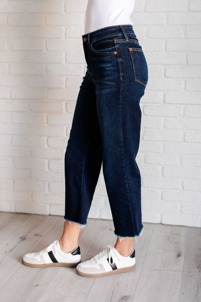 Madeline High Rise Cropped Wide Leg Jeans - The Edit LLC