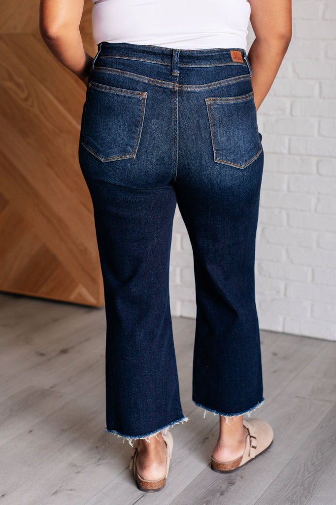 Madeline High Rise Cropped Wide Leg Jeans - The Edit LLC