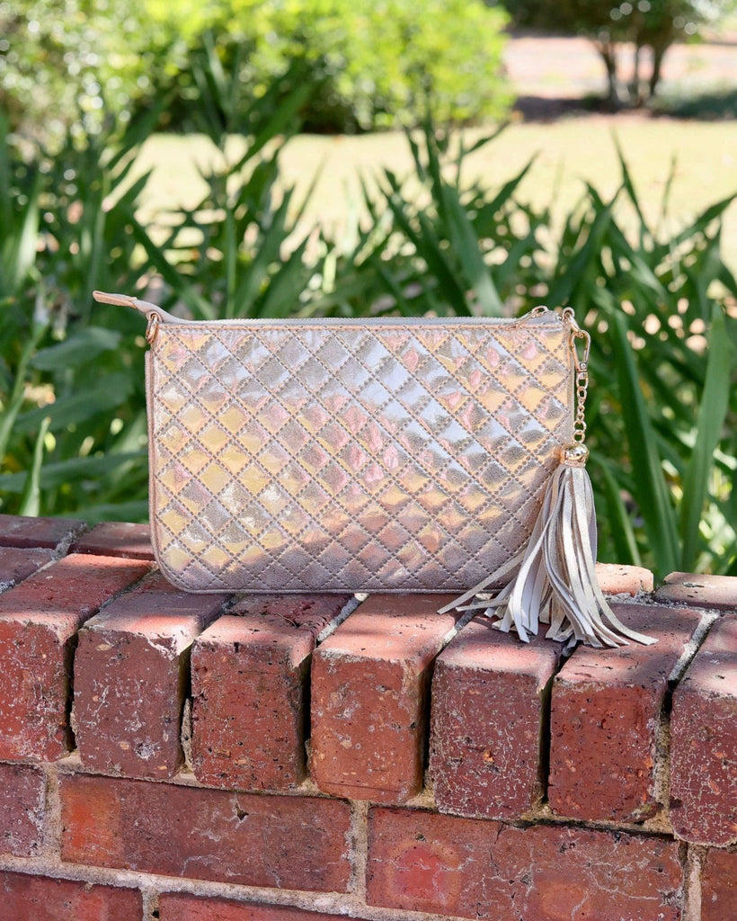 Madelyn Clutch/Crossbody Champagne Pop: Default - The Edit LLC