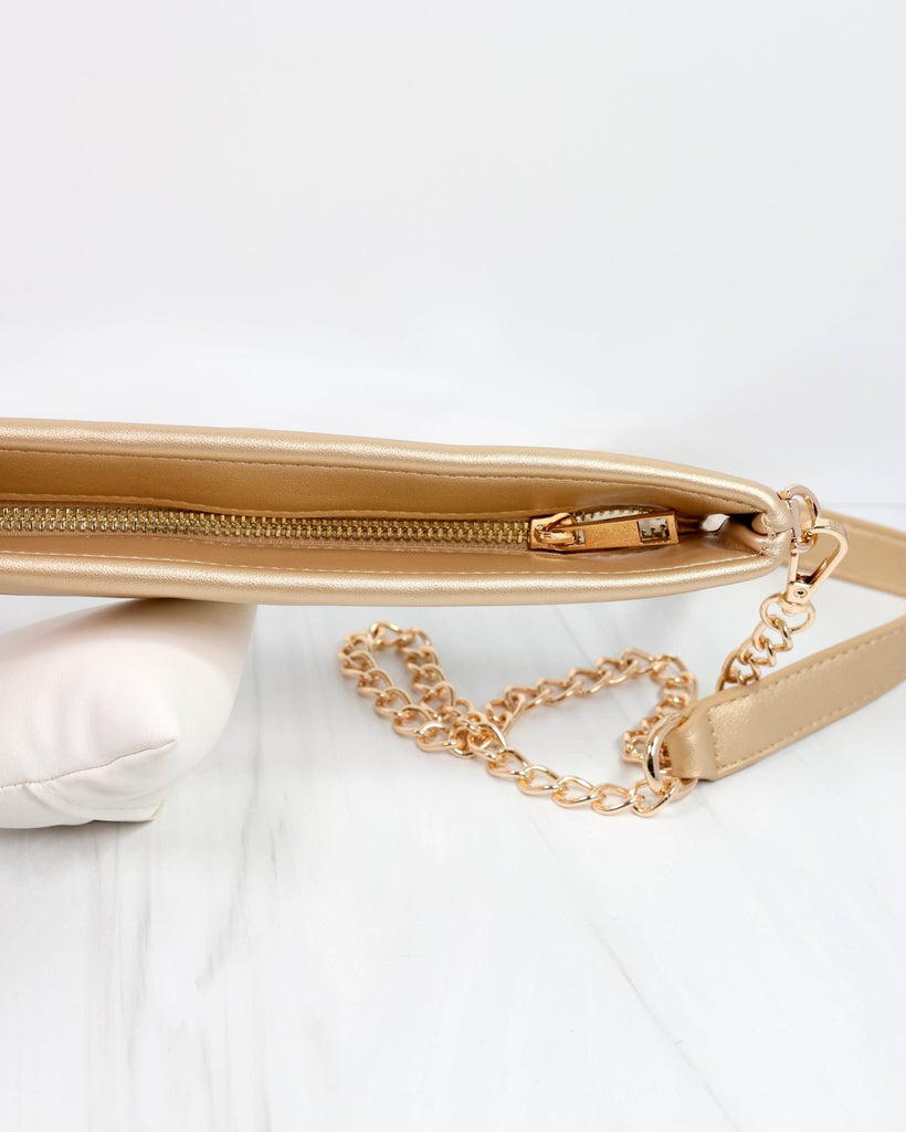 Madi Clear Crossbody GOLD: Default - The Edit LLC