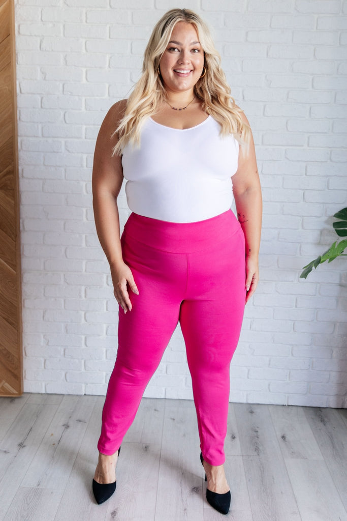 Magic Skinny 28" Pants in Hot Pink - The Edit LLC