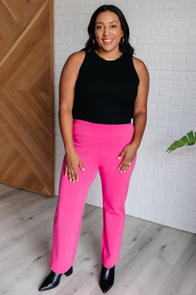 Magic Straight Pants in Hot Pink - The Edit LLC