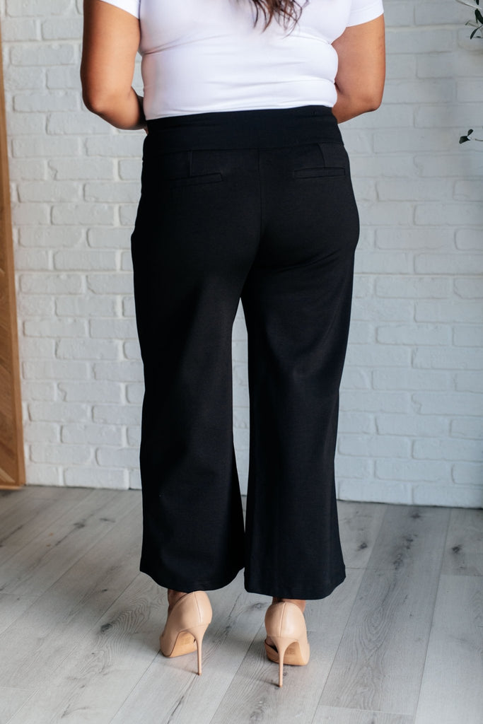 Magic Wide Leg Crop Pants in Black - The Edit LLC