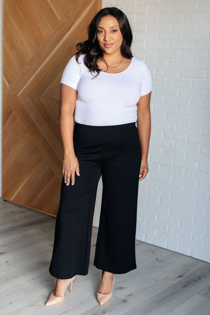 Magic Wide Leg Crop Pants in Black - The Edit LLC