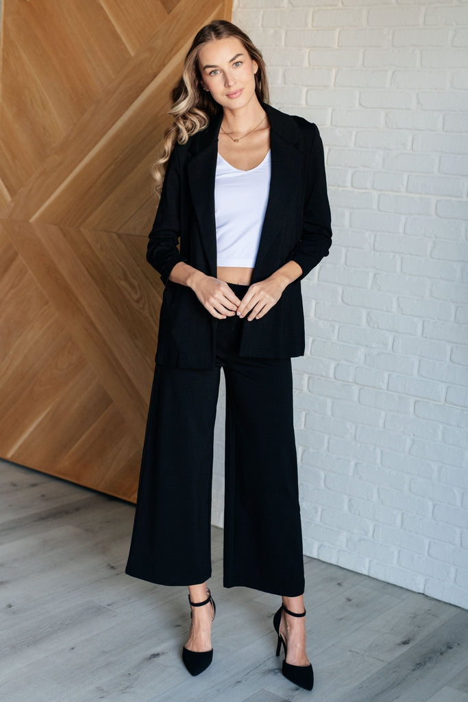 Magic Wide Leg Crop Pants in Black - The Edit LLC