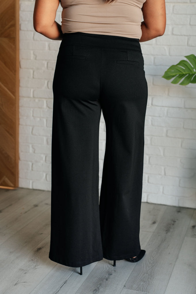 Magic Wide Leg Pants in Black - The Edit LLC