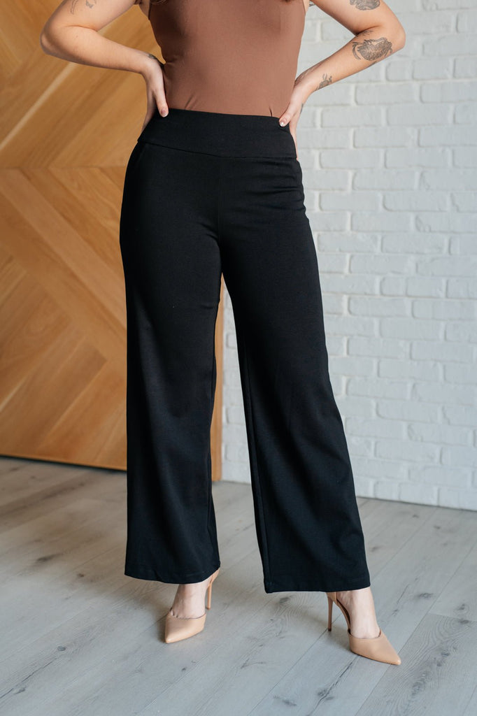 Magic Wide Leg Pants in Black - The Edit LLC