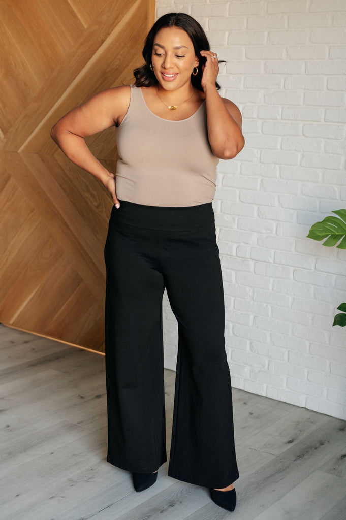 Magic Wide Leg Pants in Black - The Edit LLC