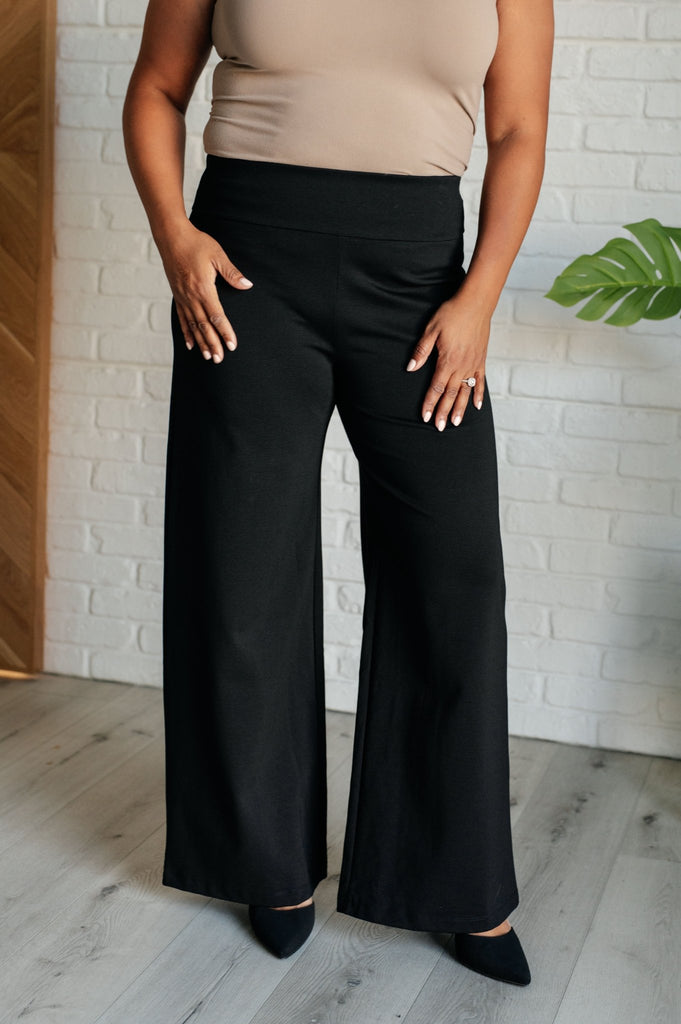 Magic Wide Leg Pants in Black - The Edit LLC