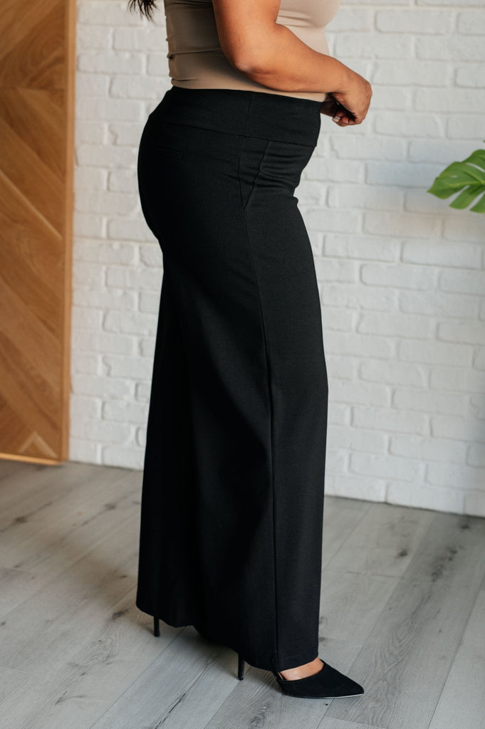 Magic Wide Leg Pants in Black - The Edit LLC