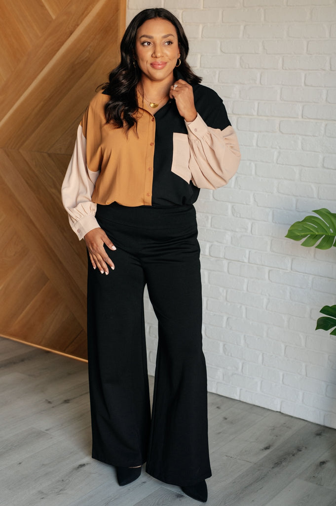 Magic Wide Leg Pants in Black - The Edit LLC