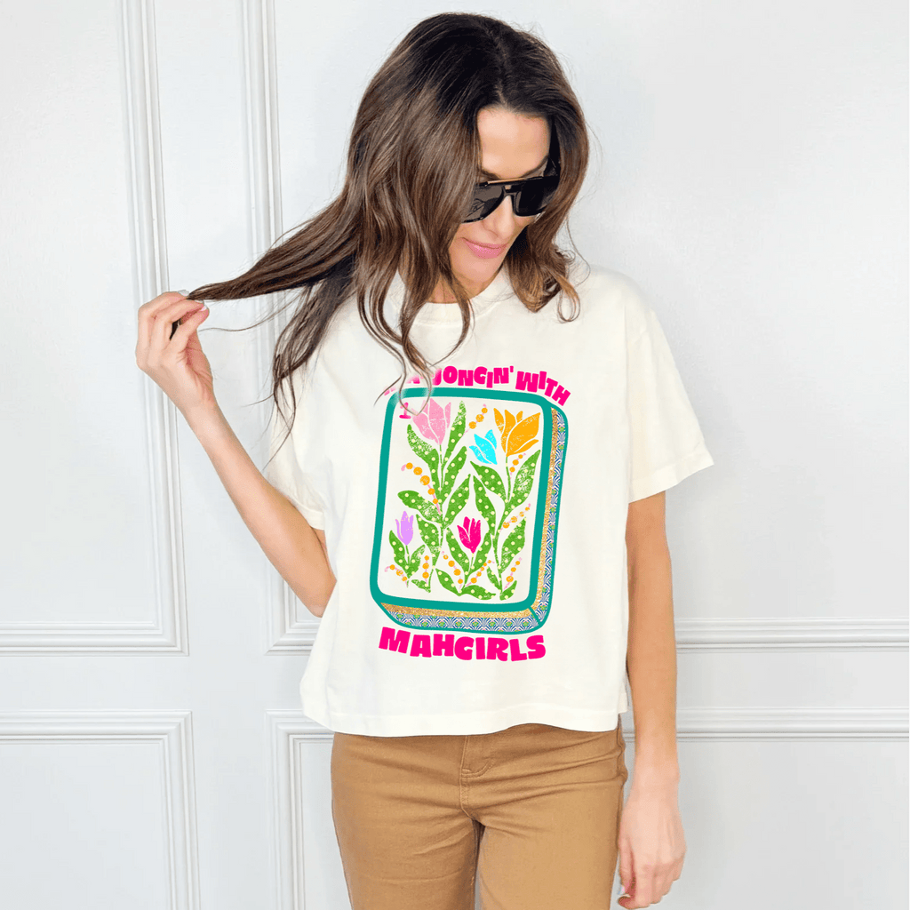 Mahjohgin with Mahgirls Crop Tee - The Edit LLC