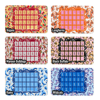 Mahjong Solo Practice Mats, Neoprene, Mix-n-Match Football: Design Vols - The Edit LLC