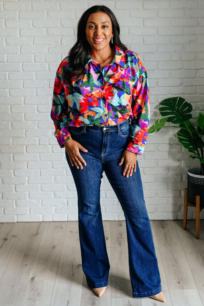 Make Like a Tree and Leaf Button Up Blouse - The Edit LLC