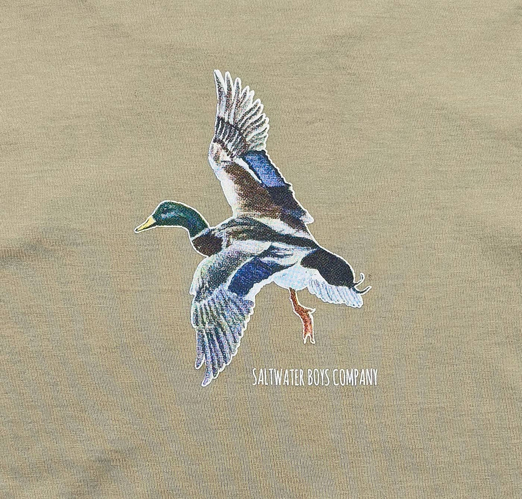 Mallard Boys Graphic Tee LS Taupe - The Edit LLC