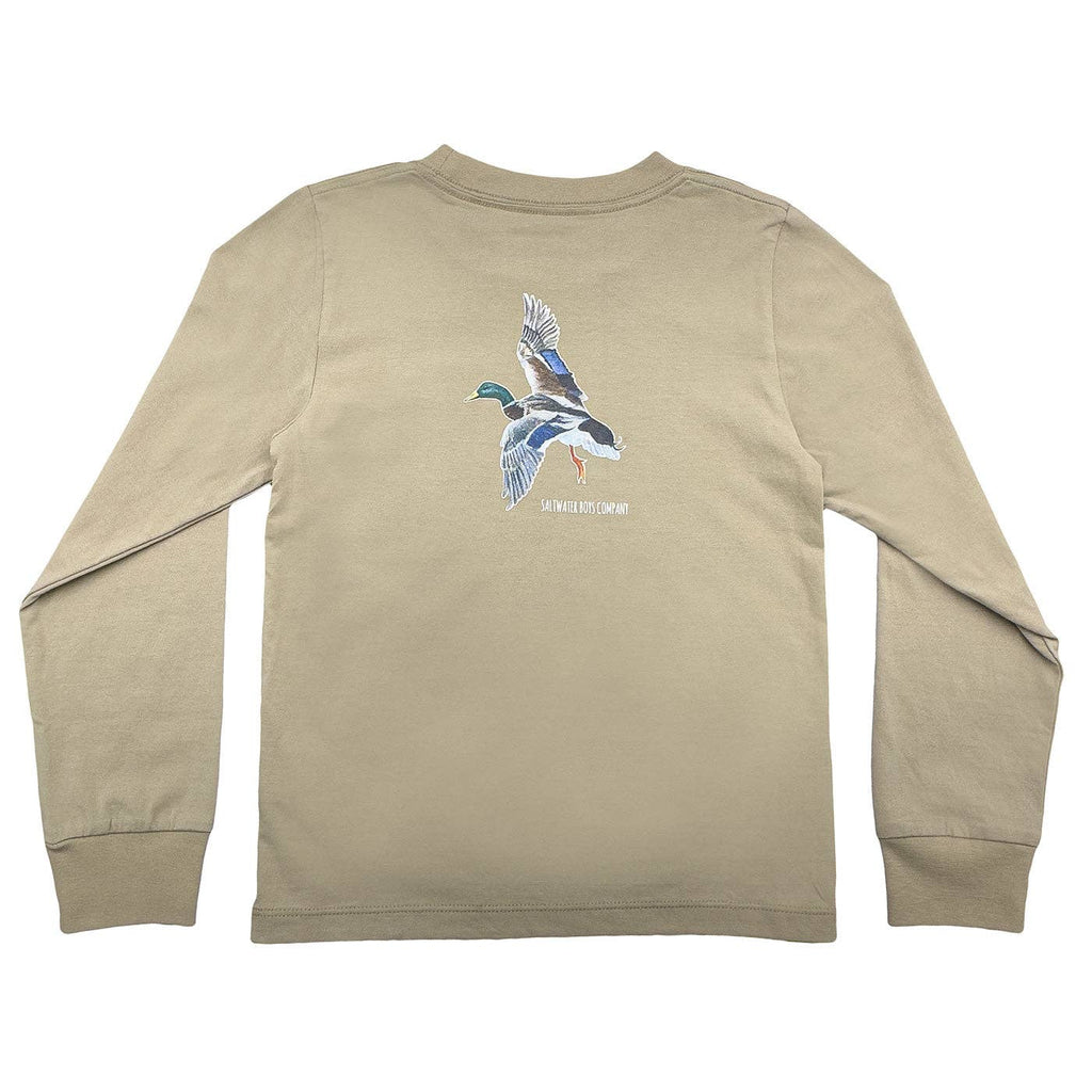 Mallard Boys Graphic Tee LS Taupe - The Edit LLC