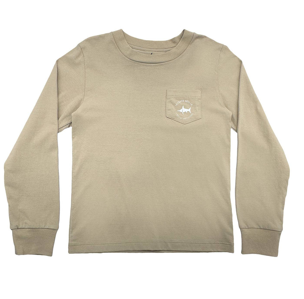Mallard Boys Graphic Tee LS Taupe - The Edit LLC