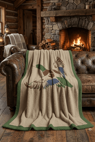Mallard Marshland Blanket - The Edit LLC