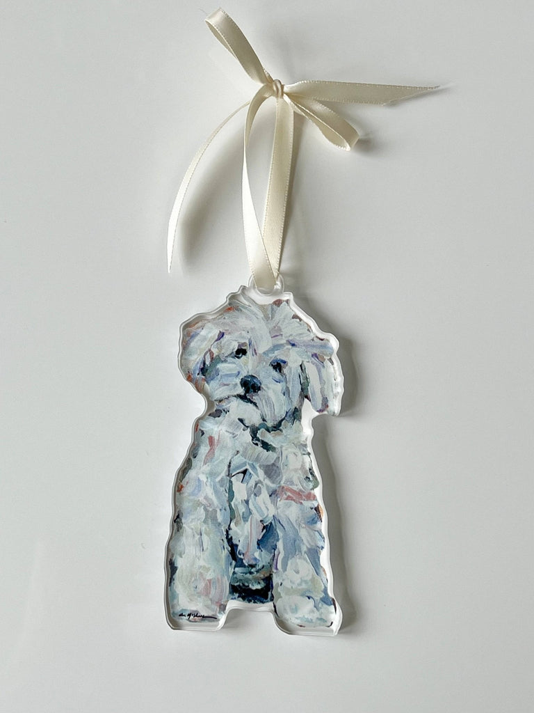"Maltipoo White" ornament - The Edit LLC