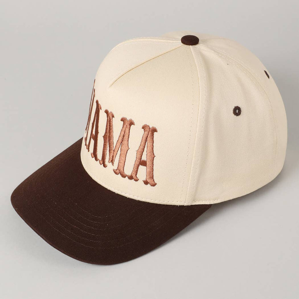 MAMA Typographic Design Embroidery Baseball Cap - The Edit LLC