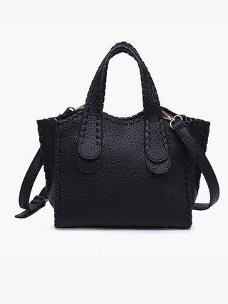 Marla Whipstitch Satchel Bag | M2683 : Brick - The Edit LLC
