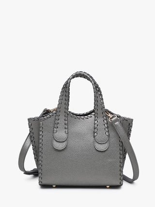 Marla Whipstitch Satchel Bag | M2683 : Brick - The Edit LLC