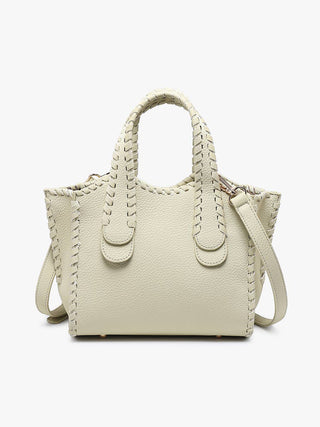 Marla Whipstitch Satchel Bag | M2683 : Brick - The Edit LLC