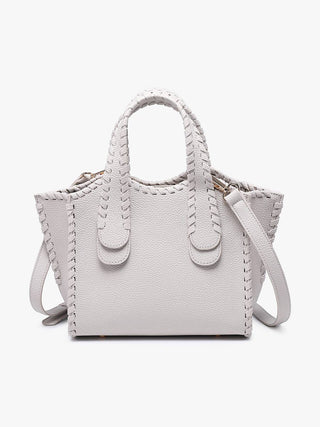 Marla Whipstitch Satchel Bag | M2683 : Brick - The Edit LLC