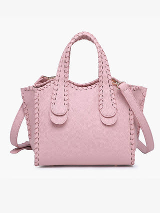 Marla Whipstitch Satchel Bag | M2683 : Brick - The Edit LLC