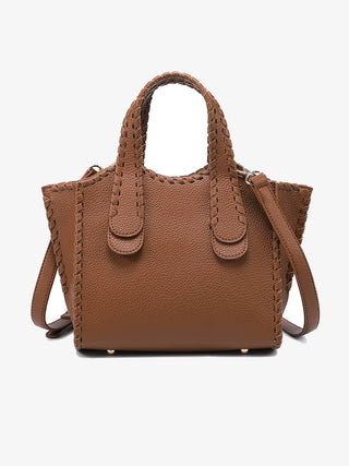 Marla Whipstitch Satchel Bag | M2683 : Brick - The Edit LLC