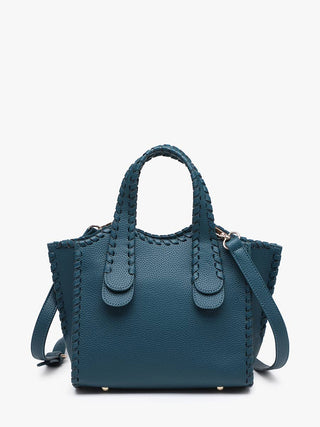 Marla Whipstitch Satchel Bag | M2683 : Brick - The Edit LLC